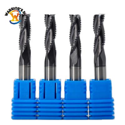 China Bit rougher of full carbide carbide chipbreak for aluminum and hardwood end mill for wood for sale