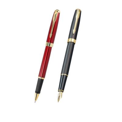 China office & Brand Fountain Pens Metal Ball Roller Pen School Brand Matt Shining Black With Custom Logo for sale