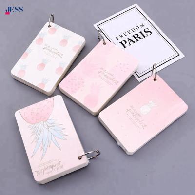 China Mini Small Size Cute Blank Word Book Notepad Spiral Notebook for sale