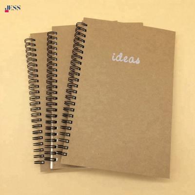 China Simple Design Spiral Wrapping Paper Notebook Sketch Blank Book for sale