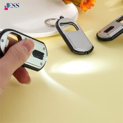 China LED Bottle Opener Fashionable Multifunctional Metal Key Chain Plastic Keychain for sale