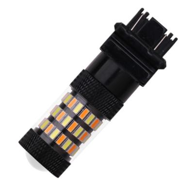 China 3157 4014 60SMD LED Dual Colors Amber / White Stop Light DC 12V 64mm*18mm (3157) for sale