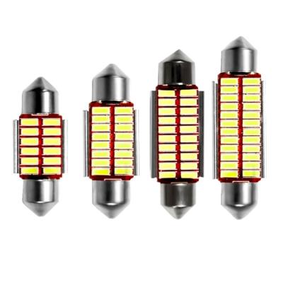 China Canbus 5W Canbus C5W 4014 LED 12 16 20 Festoon 24SMD Bulbs 31mm 36mm 39mm 41mm 12V for sale