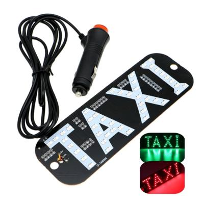 China Universal Red / Green Double Colors Changing Led TAXI Light DC 12V With Control Button for sale