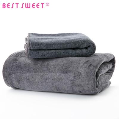 China Colorful Towel Factory Supply 80% Polyester 20% Polyamide Microfiber Bath Towel Set for sale