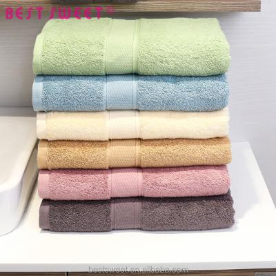 China Wholesale Design Soft Colorful Cotton OEM Absorption Bath Towels Size 30*30cm 40*75cm 80*140cm Hotel Towel Set for sale