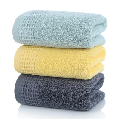 China Viable Color Waffle Weave Honeycomb Style Single 100% Cotton Towel for sale