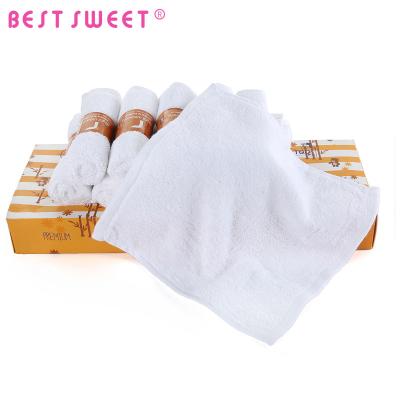 China Compressed Wholesale White Bamboo Fiber Baby Washcloth Towel Set for sale