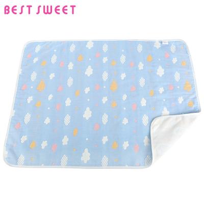 China Jacquard Baby Sheet Waterproof Urine Pads Washable Soft Jacquard Portable Changing Diaper Pad for sale