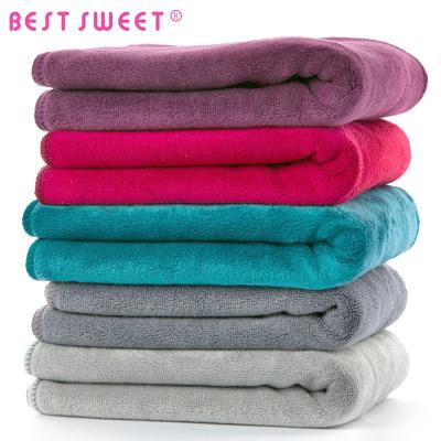 China Colorful 80 Polyester 20 Polyamide Washable Microfiber Towel Quick Dry Hair Towel for sale