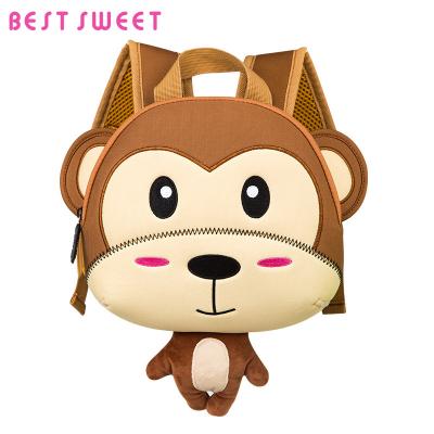 China Waterproof Waterproof Kids Backpack 3D Neoprene Animal Schoolbag for sale