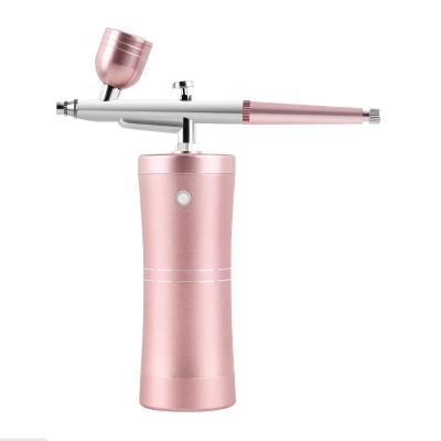 China For 2021 Hot Sale Face Chargeable Airbrush Make Up Kits Mini Air Brush Make Up Airbrush Compressor for sale