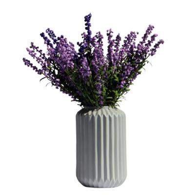 China Factory Origami Simple Ceramic Vase Table Solid Color Ornament Vases Articles Cheap Vase for sale