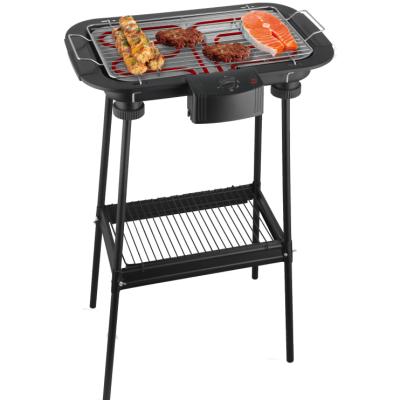 China Popular Easily Cleaned Easy Cleaning Electric BBQ Grill 2000W With Stand For Home Party for sale