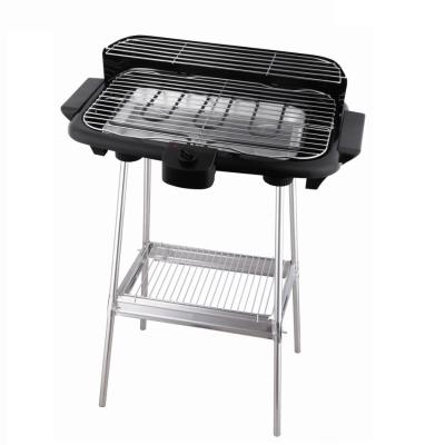 China Large Size 2000W Electric Grill Easily Cleaned Electric Barbecue Grill With Stand for sale