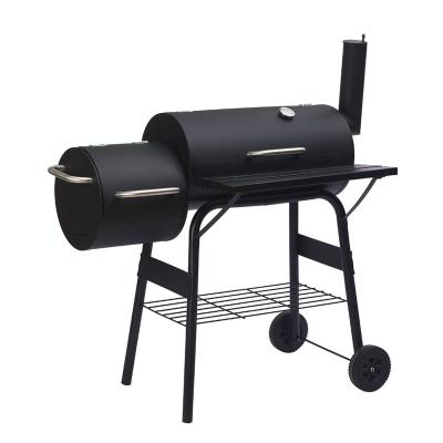 China Easily Collected Charcoal Barbecue Grill Smoker With Side Table With Lid With Chimney for sale