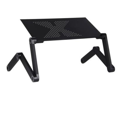 China (Size) Height Adjustable Ergonomic Adjustable Aluminum Foldable Laptop Notebook Stand Riser Flexible Folding Desk Stand for sale