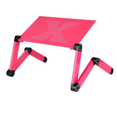 China Multifunctional Aluminum Lap Desk Folding Laptop Bed Adjustable Foldable Table (Height) Custom Made Light Weight Adjustable With F for sale