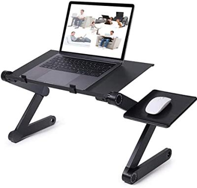 China (Size) Adjustable Flexible Aluminum Adjustable Foldable Portable Laptop Stand Table for sale