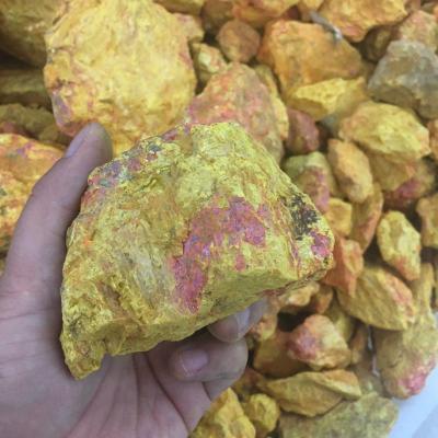 China China Best Selling Realgar Natural Yellow Mineral Specimen Raw Material Rough Stone For Sale for sale