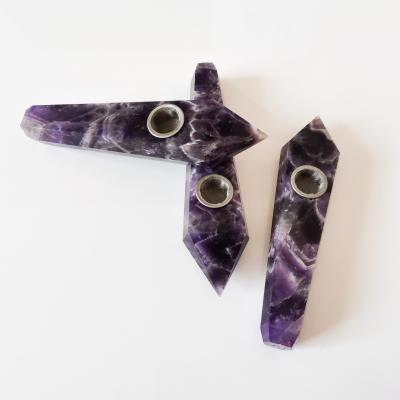 China Wholesale Natural Dream Treatment Crystal Tobacco Crystal Smoking Pipe Amethyst Quartz from China for sale