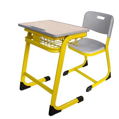 China Modern government high school university school furniture simple primary soft middle school standard desk and chair for sale