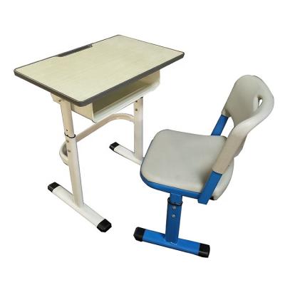 China Modern Manufacturer Training Institution School Furniture Combo Desk And Student Chair Chair With Writing Table for sale