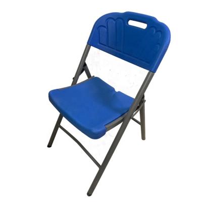 China Contemporary Wholesale Wedding Metallic Event Furniture Chairs Office Resin Blue Folding Chair Plastic Outdoor Manufacture For Parties for sale