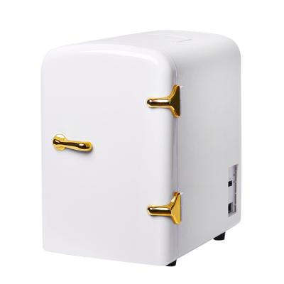 China Wholesale 4l Mini Fridge Compressor Small Makeup Skin Care Beauty Car Refrigerators Custom Cosmetic Fridge Glass Door for sale