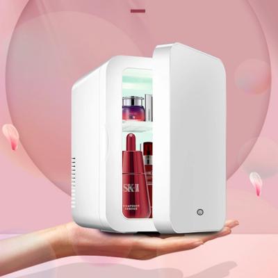 China Wholesale New Design Diy8L Mini Cosmetic Finishing Refrigerators Touch Perfection Custom Beauty Mini Small Minibar Fridges for sale