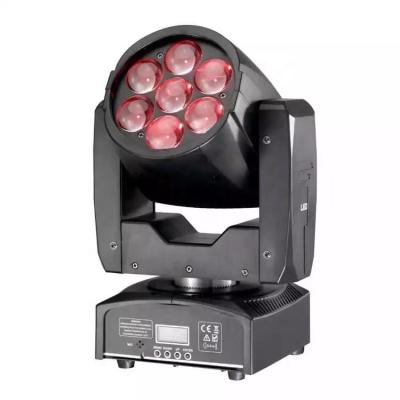 China BALMZ0741 Hotel Advanced Home Solution Party Mini Led 7ps 12w RGBW 4 in 1 Head Professional Moving Zoom Wash Light for sale