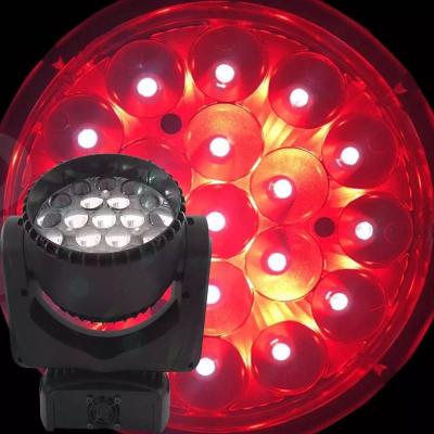 China 1:1 Mac Aura Led Zoom Beam Wash 19ps 15w RGBW Sports Stadium 4 in 1 Head Professional Moving Light for sale