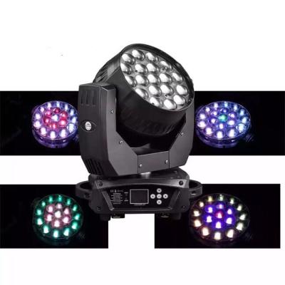 China Mac Aura Led Zoom Beam Wash 19ps 15w RGBW 4 sports stadiums in 1 main professional moving light for sale