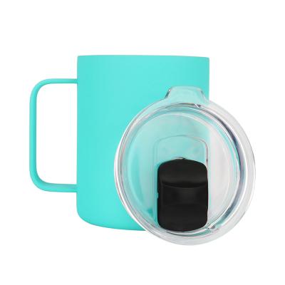 China Viable High Quality Double Walled Stainless Steel 12oz Sublimation Coffee Mug Colorful Coffee Mugs Insulated Flask for sale