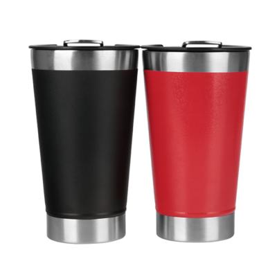 China PORTABLE Wholesale Promotion Double Wall Stainless Steel Vacuum Insulated Beer Tumbler With Handle for sale