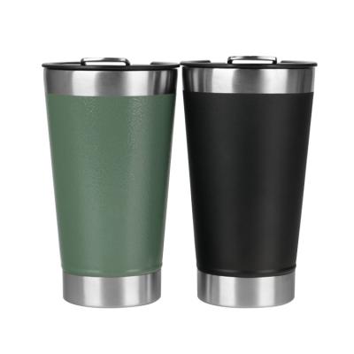 China Stainless Steel Opener Beer Tumbler Cups With Corkscrew PORTABLE Insulated Sublimation Tumbler Beer Cups for sale