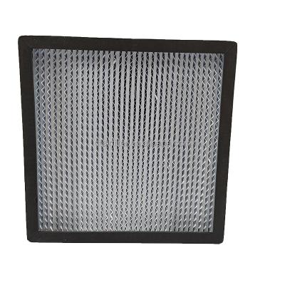 China 99.99% high efficiency hvac air filter oem factory sale eco-friendly paper separator customized deep pleated h14 HEPA dust filter for sale