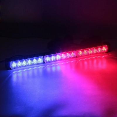 China Police Cars Cigarette 18.1Inch Super Bright Plug 7 Flash Modes Red Blue Led Strobe Warning Light Bar For Police for sale