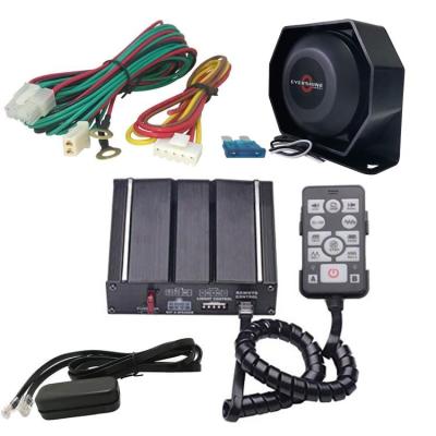 China Equipped for all vehicles and devices with DC 12V power source. 12V 100W Car Siren Amplifier with Flat Slim Speaker, Handheld Microphone, 2x10A Switches Sirens for Vehicles Truck UTV ATV POV for sale