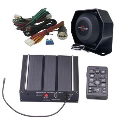 China Equipped for all vehicles and devices with DC 12V power source. 100W Federal Siren Kit 3-Piece Pack 20 Tones With Siren Box Speaker Microphone Wireless Remote Sirens For Police Vehicles for sale