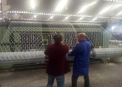 China Industrielle Maschenweite der Gabions-Maschen-Maschinen-80x100mm 100x120mm für schützende Verdammung zu verkaufen