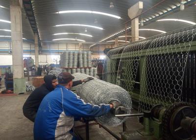 China Heavy Duty Gabion Wire Mesh Machine Reverse Twisting Adopting Frequency Motor for sale