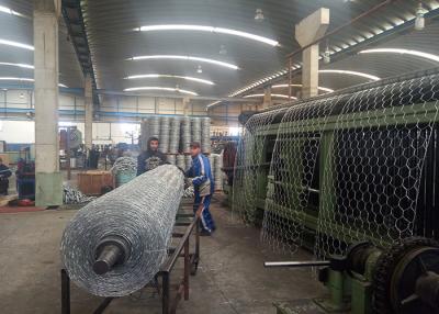 China Renault Cushions Gabion Wire Mesh Machine 120*150mm Mesh Size Triple Twists for sale