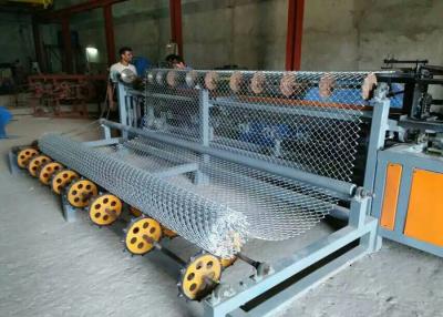 China PLC Control Chain Link Fence Machine 600 - 4000mm Netting Width For Sport Fields for sale