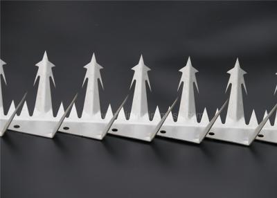 China Colorful Anti Climb Spikes 45mm Bottom Width Hot Dipped Galvanized Wall Spikes for sale