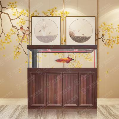 China Eco-friendly viable aquarium white glass creative aquarium only landscaping the fish park aquarium for sale