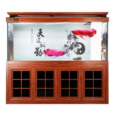 China Sustainable Factory Direct Sales Prices Favorable Dazzle Glass Cabinet Fish Tanks Large Size Fish Tank for sale