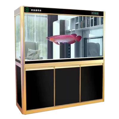 China Custom Viable Generation Ahead Ultra Clear Filtration Fish Tank Aquarium Bottom Cabinet for sale