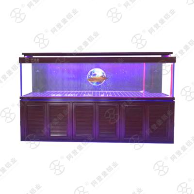 China High End Viable Dazzle Glass Dragon Aquarium Fish Tank 2L 7L Arowana Series Fish Cabinets for sale