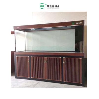 China Custom Sizes Flowerhorn Arowana Aquarium Fish Tank Viable Large Arowana Altenburg Horned Aquarium With Stand for sale